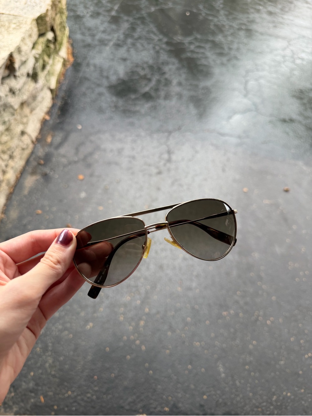 Hugo Boss Classic Silver Aviator Sunglasses